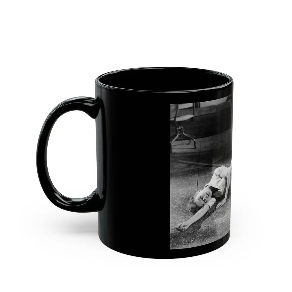 Patricia Owens #19 (Vintage Female Icon) Black Coffee Mug-Go Mug Yourself