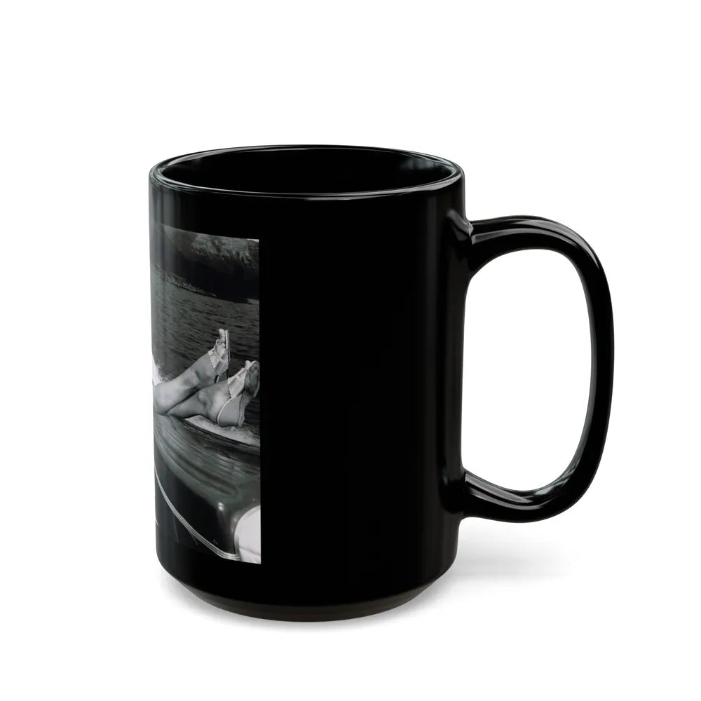 Patricia Owens #22 (Vintage Female Icon) Black Coffee Mug-Go Mug Yourself