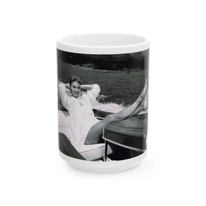 Patricia Owens #22 (Vintage Female Icon) White Coffee Mug-15oz-Go Mug Yourself