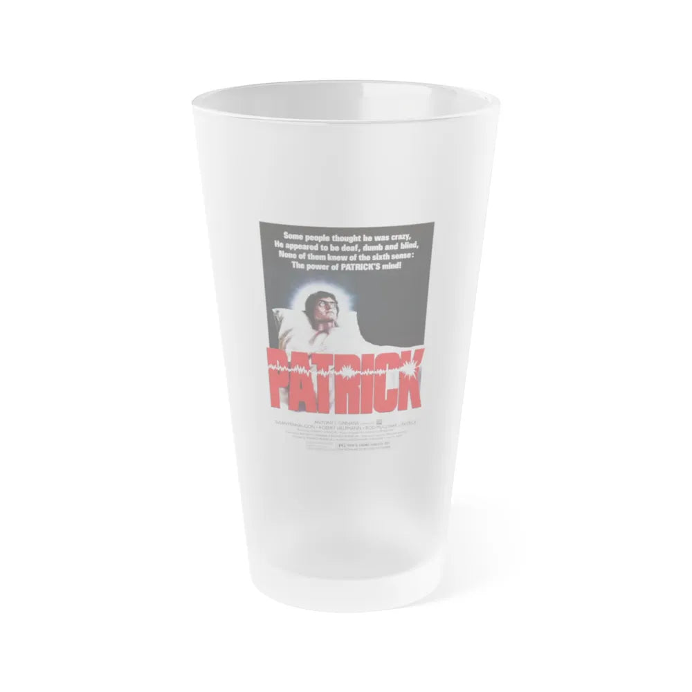 PATRICK 1978 Movie Poster - Frosted Pint Glass 16oz-16oz-Frosted-Go Mug Yourself