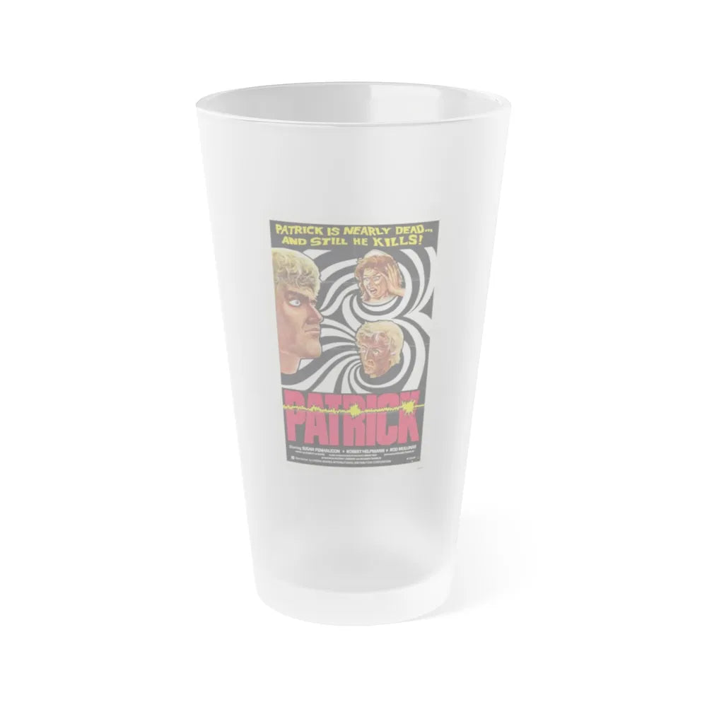 PATRICK (2) 1978 Movie Poster - Frosted Pint Glass 16oz-16oz-Frosted-Go Mug Yourself