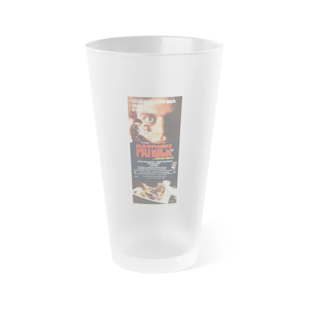 PATRICK (AUSTRALIAN) 1978 Movie Poster - Frosted Pint Glass 16oz-16oz-Frosted-Go Mug Yourself