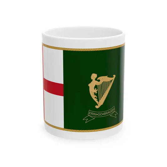 Patrick Keohanes sledge flag (Ireland) White Coffee Mug 11oz - Go Mug Yourself