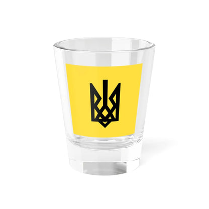 Patriot of Ukraine Tryzub banner (Ukraine) Shot Glass 1.5oz 1.5oz - Go Mug Yourself