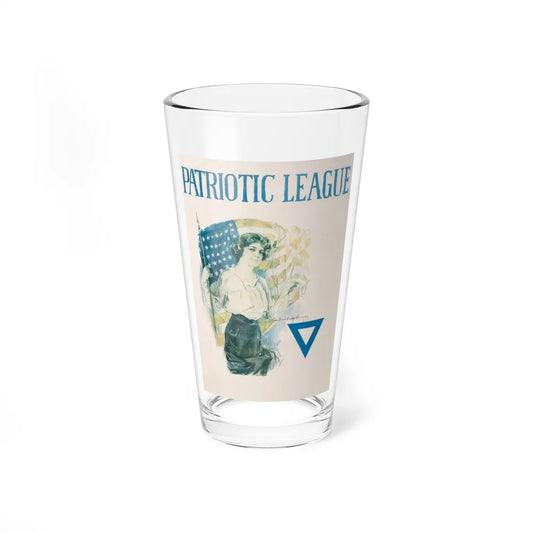 Patriotic League (Magazine Illustration) Pint Glass 16oz-16oz-Go Mug Yourself