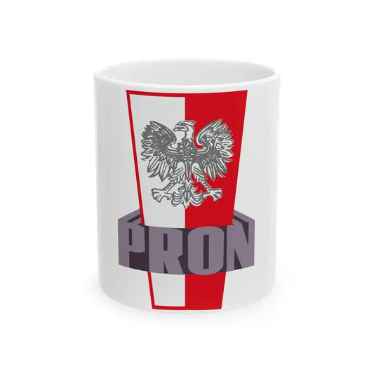 Patriotic Movement for National Rebirth logo (Poland) White Coffee Mug 11oz - Go Mug Yourself