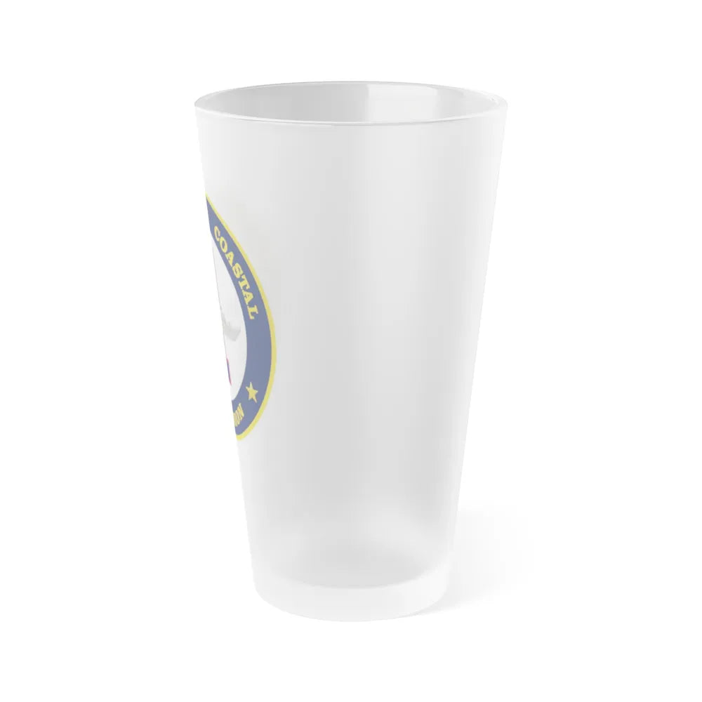 Patrol Coastal Squadron ONE (U.S. Navy) Frosted Pint Glass 16oz-Go Mug Yourself