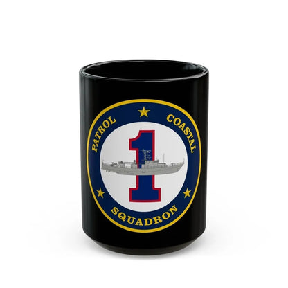Patrol Coastal Squadron ONE (U.S. Navy) Black Coffee Mug 15oz - Go Mug Yourself