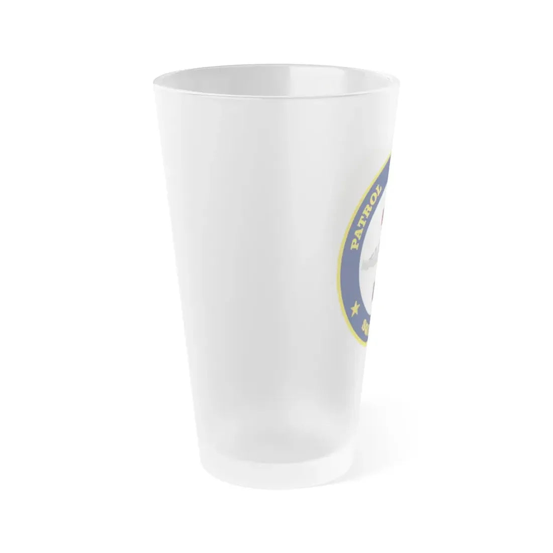 Patrol Coastal Squadron ONE (U.S. Navy) Frosted Pint Glass 16oz - Go Mug Yourself