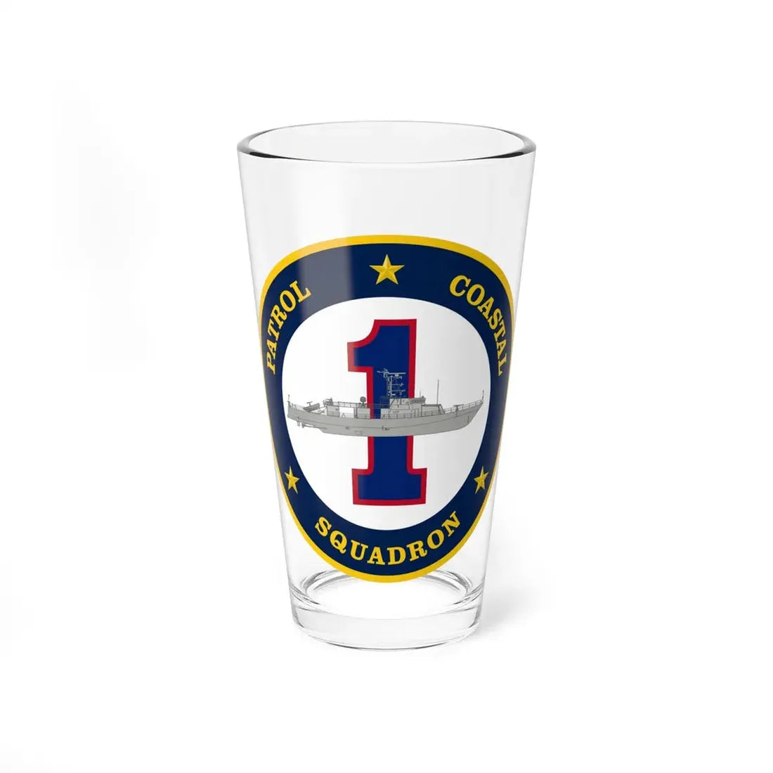 Patrol Coastal Squadron ONE (U.S. Navy) Pint Glass 16oz 16oz - Go Mug Yourself