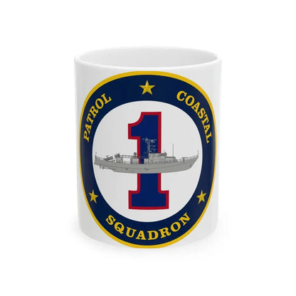 Patrol Coastal Squadron ONE (U.S. Navy) White Coffee Mug 11oz - Go Mug Yourself