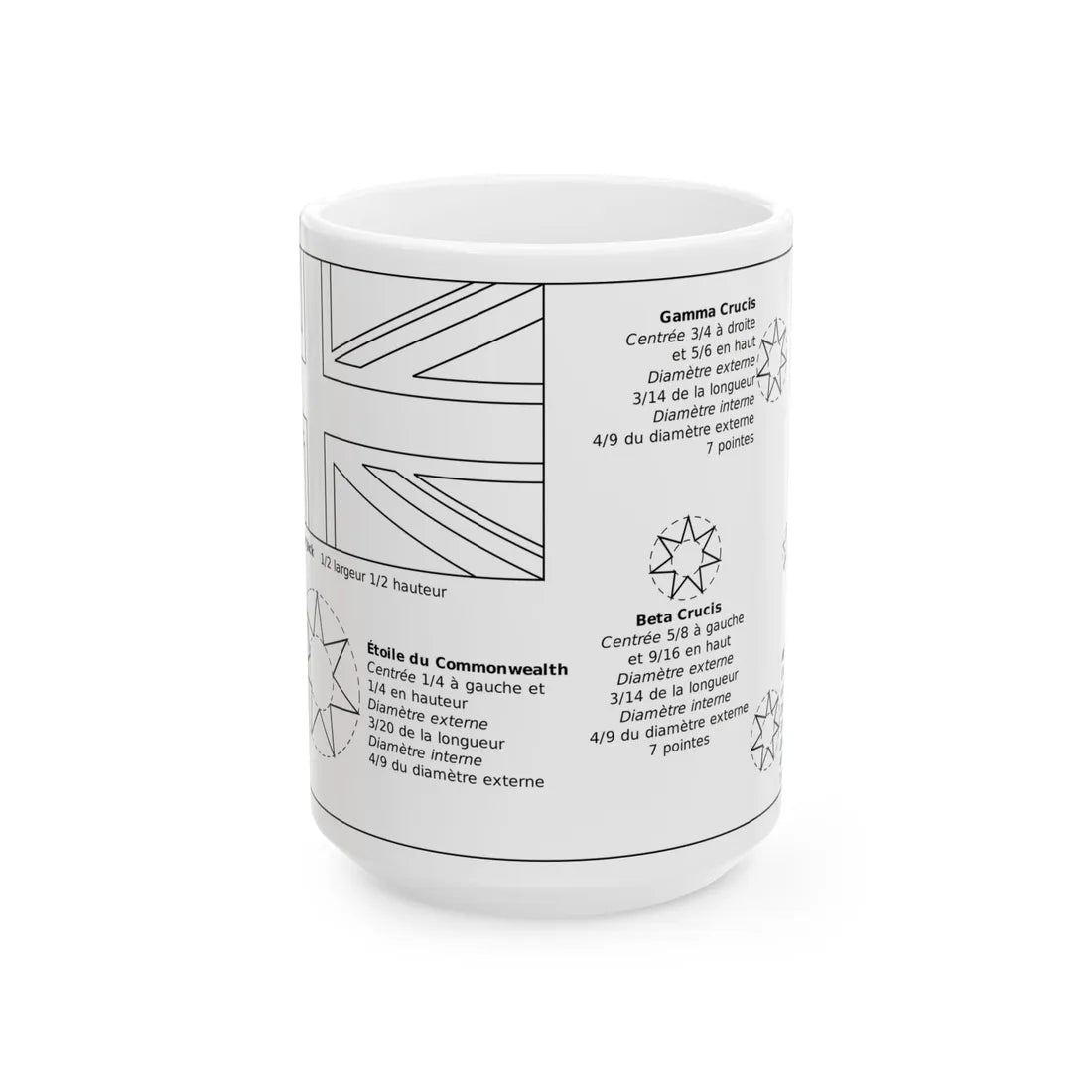 Patron du drapeau australien (Australia) White Coffee Mug 15oz - Go Mug Yourself