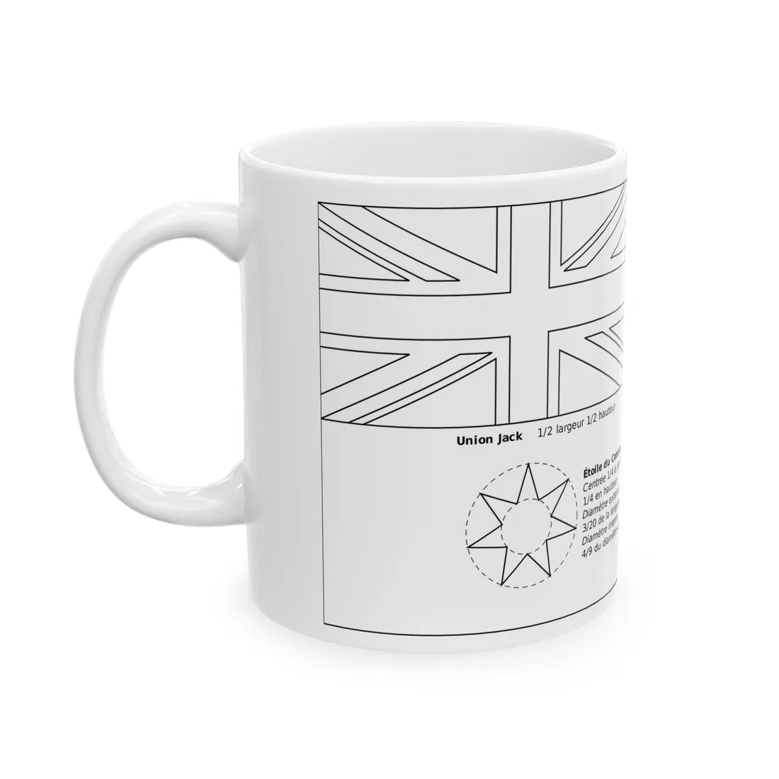 Patron du drapeau australien (Australia) White Coffee Mug - Go Mug Yourself