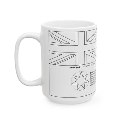 Patron du drapeau australien (Australia) White Coffee Mug - Go Mug Yourself