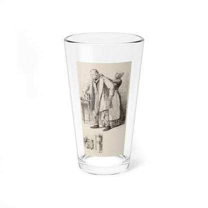 Patsy Helps Relius with His Coat, 1892 (Magazine Illustration) Pint Glass 16oz-16oz-Go Mug Yourself