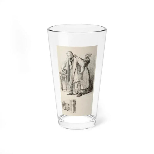 Patsy Helps Relius with His Coat, 1892 (Magazine Illustration) Pint Glass 16oz 16oz - Go Mug Yourself