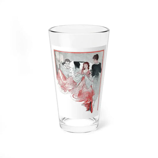 Pattern Discontinued by Helen Grace Carlisle, Good Housekeeping, 1934 (Magazine Illustration) Pint Glass 16oz 16oz - Go Mug Yourself