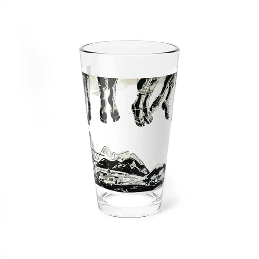 Pattern for Chaos, Bluebook, February 1953 (Magazine Illustration) Pint Glass 16oz 16oz - Go Mug Yourself