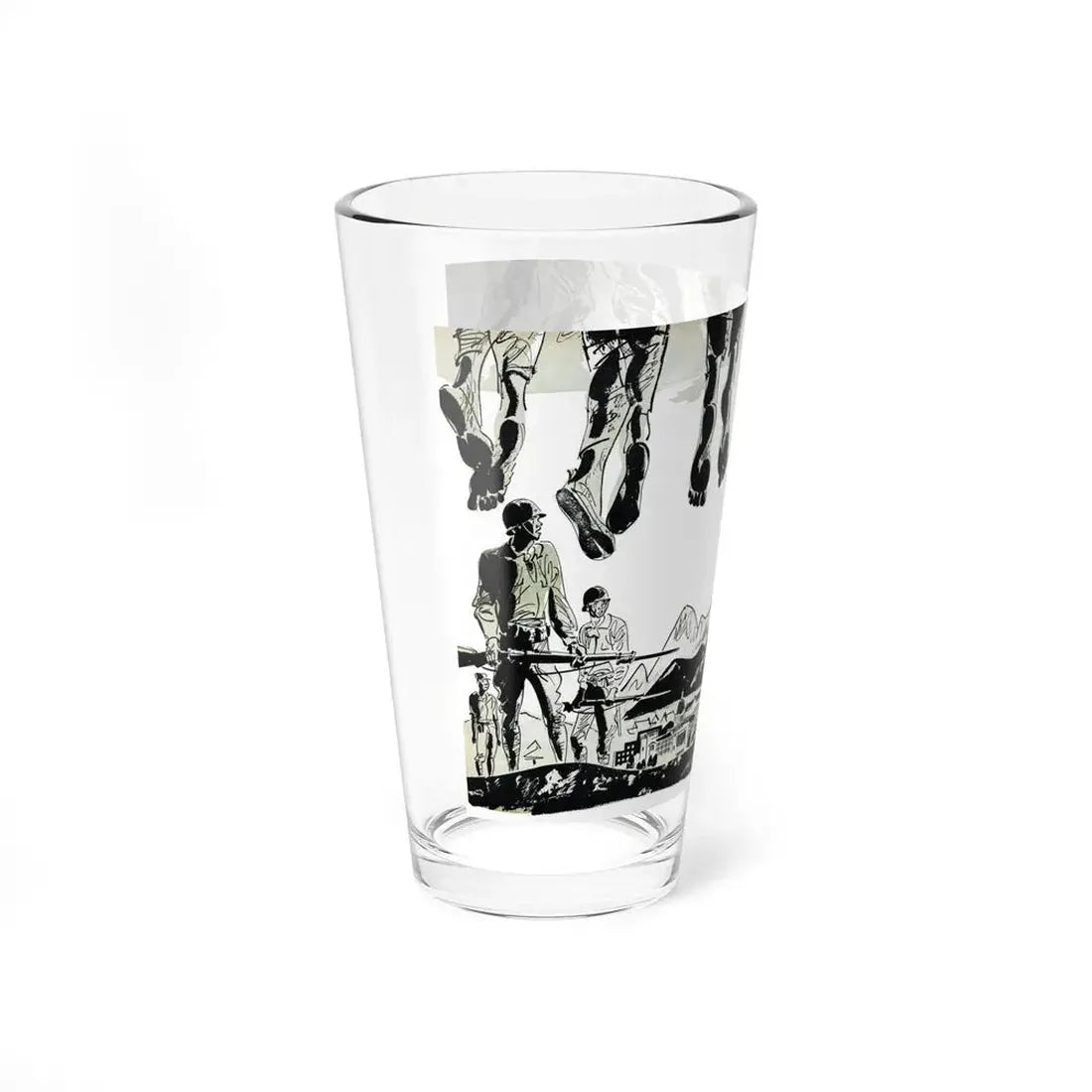 Pattern for Chaos, Bluebook, February 1953 (Magazine Illustration) Pint Glass 16oz - Go Mug Yourself