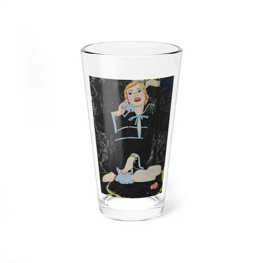 Pattern, Good Housekeeping, March 1951 (Magazine Illustration) Pint Glass 16oz 16oz - Go Mug Yourself