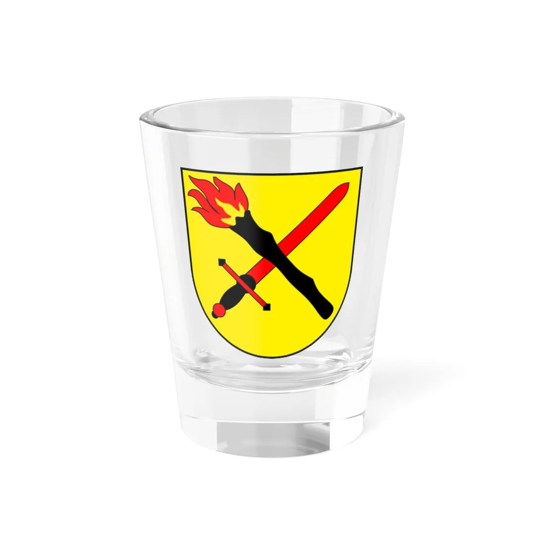 Patzen-Fardün wappen (Switzerland) (Coat of Arms) Shot Glass 1.5oz 1.5oz - Go Mug Yourself