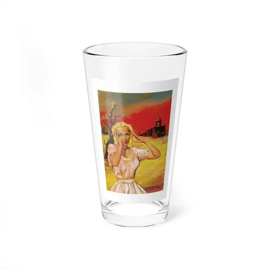 Paul Rader - Attributed - Original Paperback Cover Art (c.1965) - Pint Glass 16oz 16oz - Go Mug Yourself