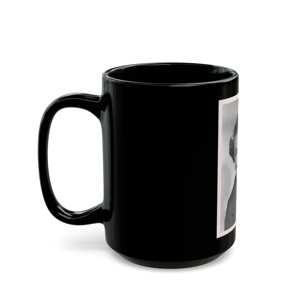 Paula Raymond #041 (Vintage Female Icon) Black Coffee Mug-Go Mug Yourself