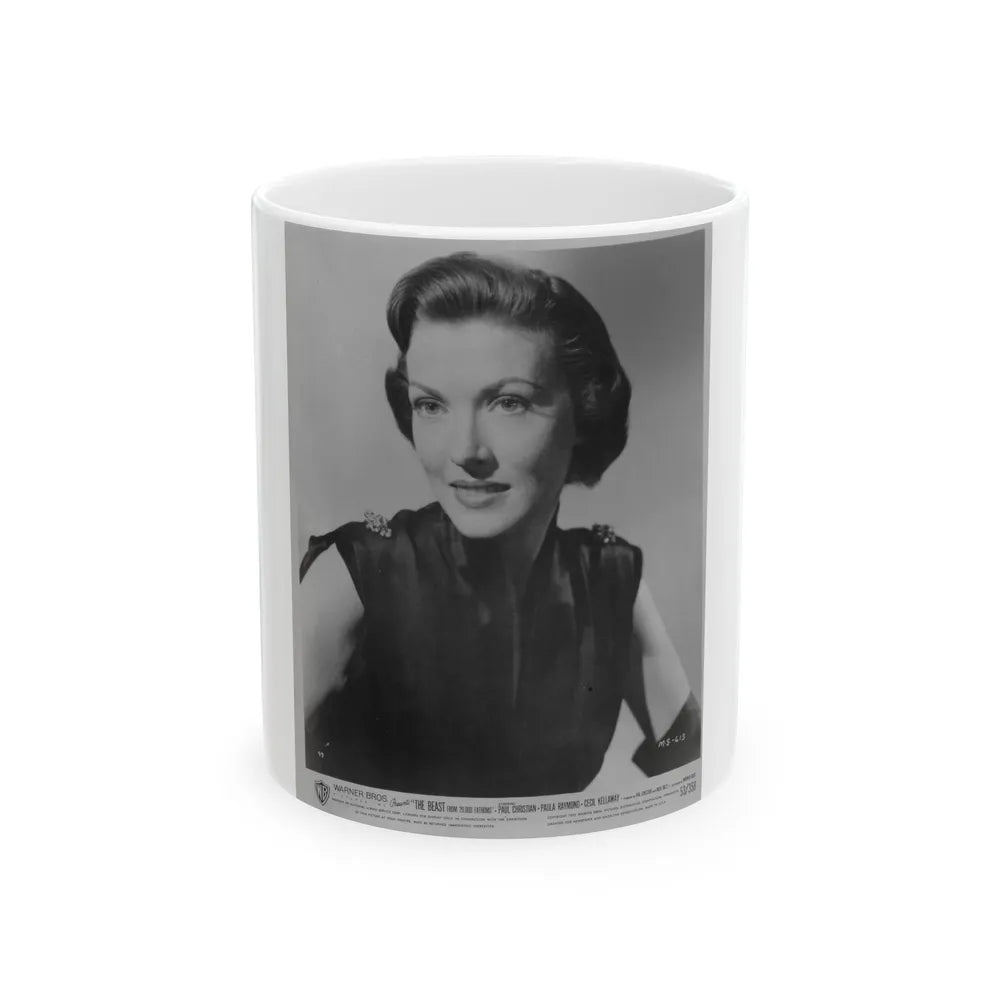 Paula Raymond #05 (Vintage Female Icon) White Coffee Mug-11oz-Go Mug Yourself