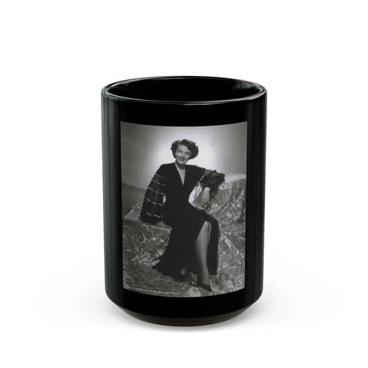 Paula Raymond #08 (Vintage Female Icon) Black Coffee Mug-15oz-Go Mug Yourself