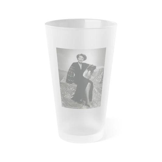 Paula Raymond #08 (Vintage Female Icon) Frosted Pint Glass 16oz-16oz-Frosted-Go Mug Yourself