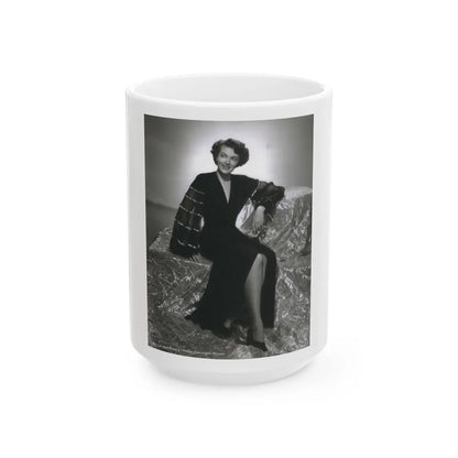 Paula Raymond #08 (Vintage Female Icon) White Coffee Mug-15oz-Go Mug Yourself