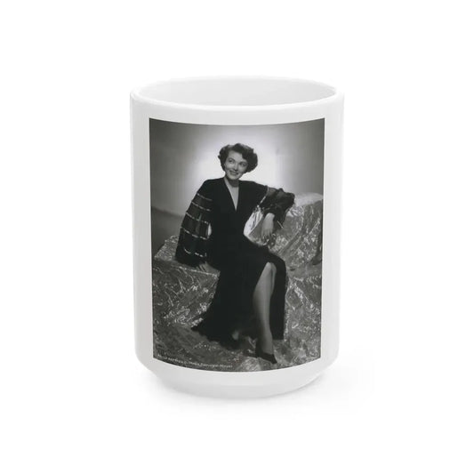 Paula Raymond #08 (Vintage Female Icon) White Coffee Mug 15oz - Go Mug Yourself
