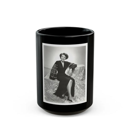 Paula Raymond #081 (Vintage Female Icon) Black Coffee Mug-15oz-Go Mug Yourself