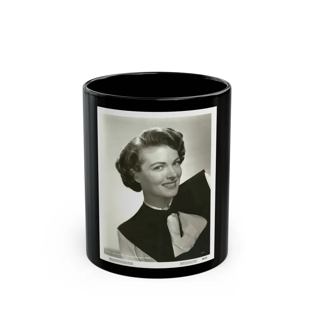 Paula Raymond #09 (Vintage Female Icon) Black Coffee Mug-11oz-Go Mug Yourself