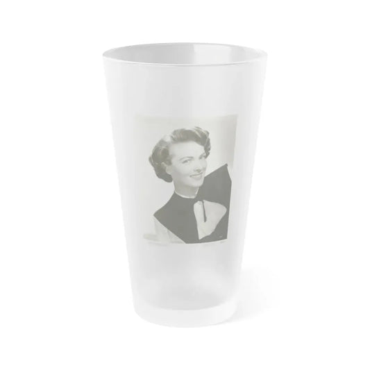 Paula Raymond #09 (Vintage Female Icon) Frosted Pint Glass 16oz 16oz Frosted - Go Mug Yourself