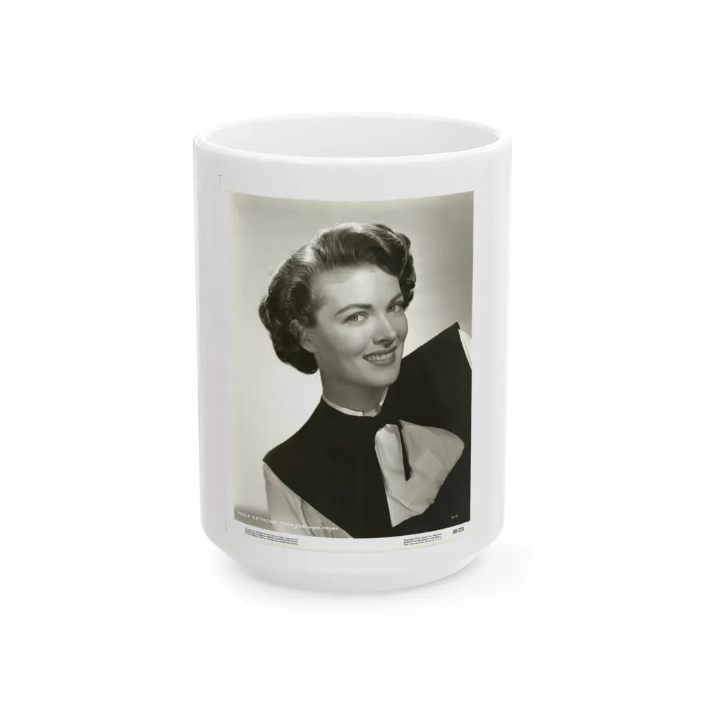 Paula Raymond #09 (Vintage Female Icon) White Coffee Mug-15oz-Go Mug Yourself