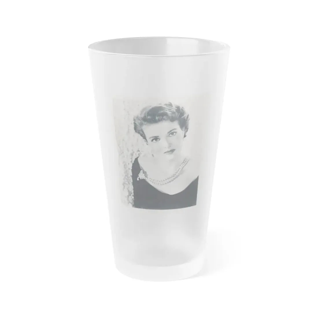 Paula Raymond #11 (Vintage Female Icon) Frosted Pint Glass 16oz 16oz Frosted - Go Mug Yourself