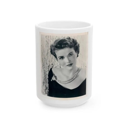 Paula Raymond #11 (Vintage Female Icon) White Coffee Mug 15oz - Go Mug Yourself