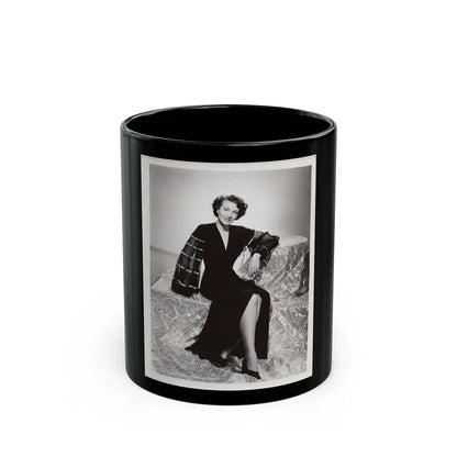 Paula Raymond #29 (Vintage Female Icon) Black Coffee Mug-11oz-Go Mug Yourself