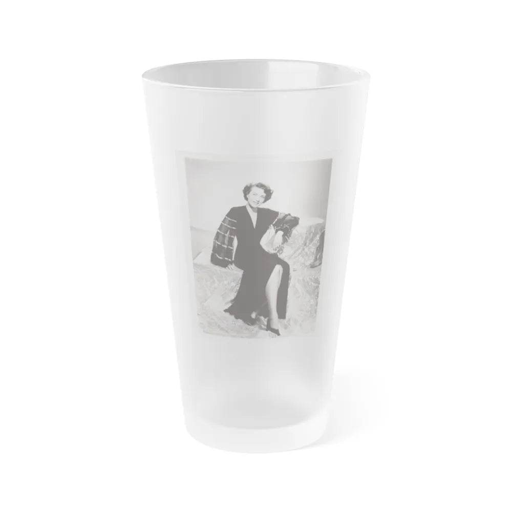 Paula Raymond #29 (Vintage Female Icon) Frosted Pint Glass 16oz-16oz-Frosted-Go Mug Yourself