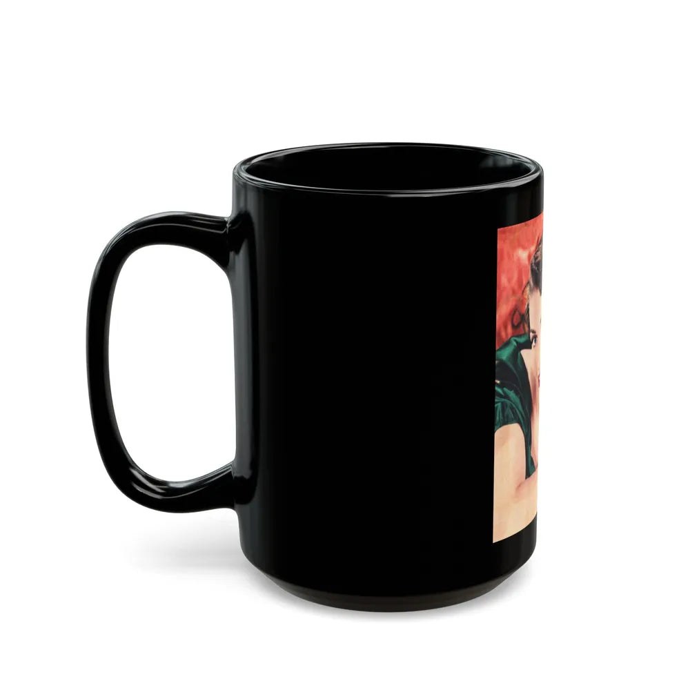 Paula Raymond #31 (Vintage Female Icon) Black Coffee Mug-Go Mug Yourself