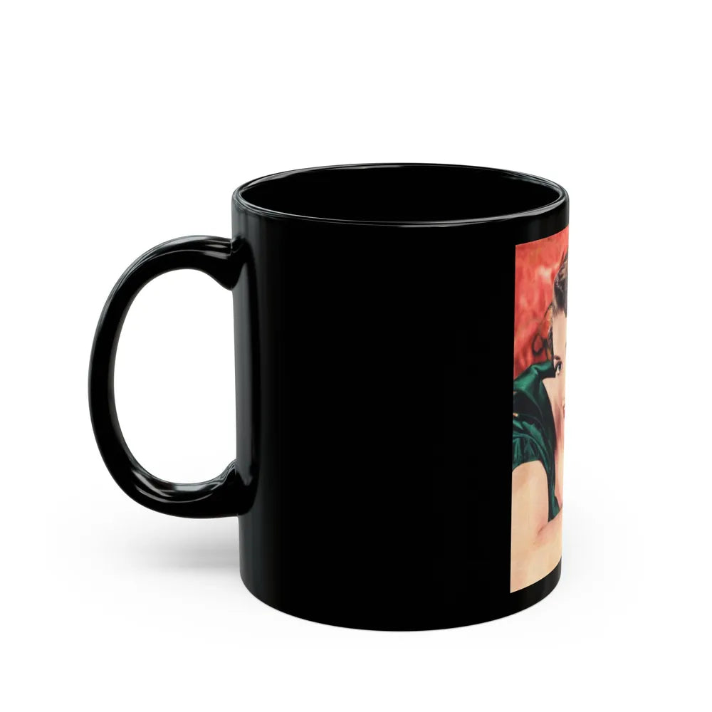 Paula Raymond #31 (Vintage Female Icon) Black Coffee Mug-Go Mug Yourself