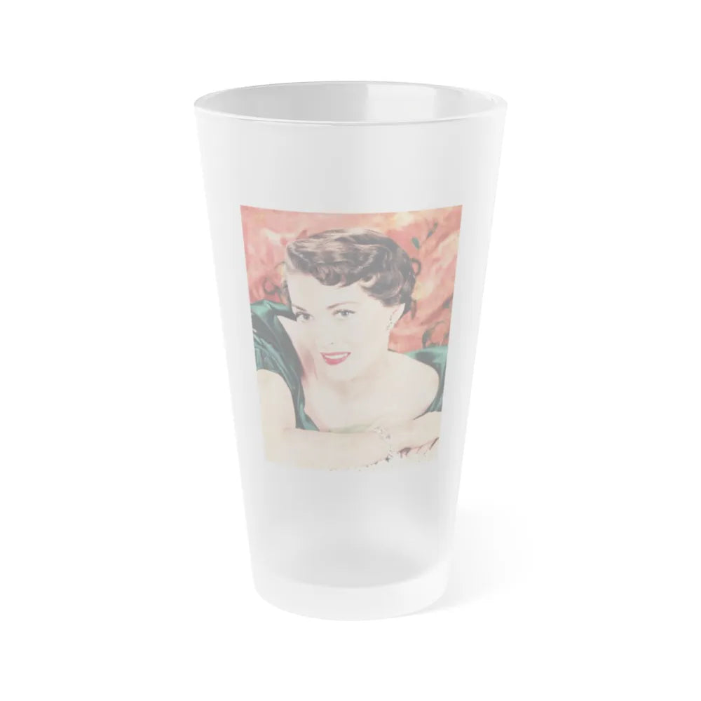 Paula Raymond #31 (Vintage Female Icon) Frosted Pint Glass 16oz-16oz-Frosted-Go Mug Yourself