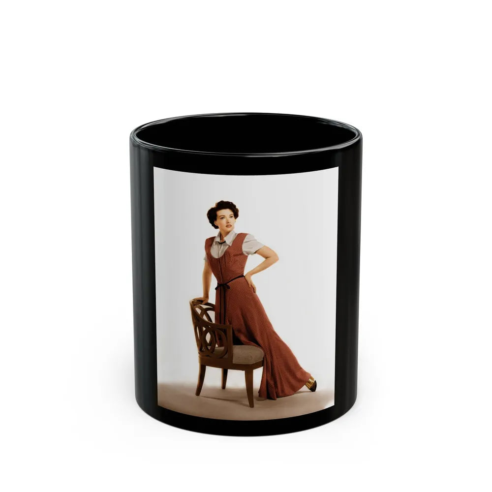 Paula Raymond #33 (Vintage Female Icon) Black Coffee Mug-11oz-Go Mug Yourself