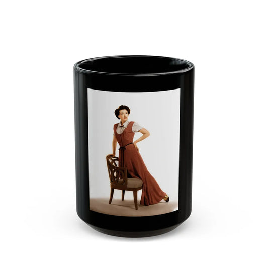 Paula Raymond #33 (Vintage Female Icon) Black Coffee Mug-15oz-Go Mug Yourself