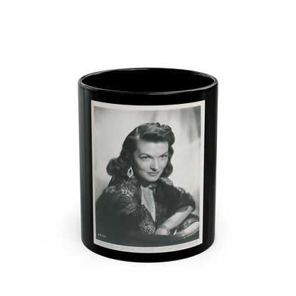 Paula Raymond #34 (Vintage Female Icon) Black Coffee Mug-11oz-Go Mug Yourself