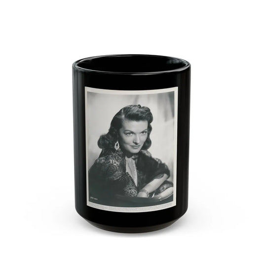 Paula Raymond #34 (Vintage Female Icon) Black Coffee Mug-15oz-Go Mug Yourself