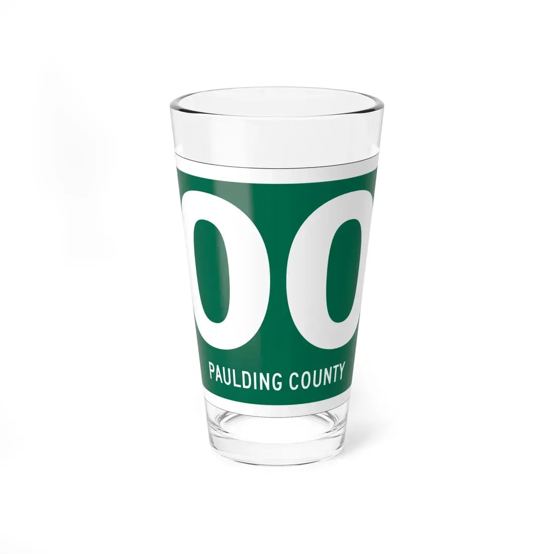 Paulding County OH template (Ohio) (Road Sign) Pint Glass 16oz 16oz - Go Mug Yourself