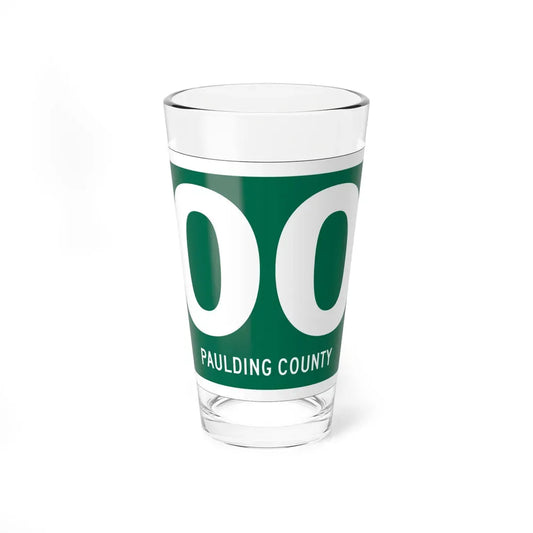 Paulding County OH template (Ohio) (Road Sign) Pint Glass 16oz 16oz - Go Mug Yourself