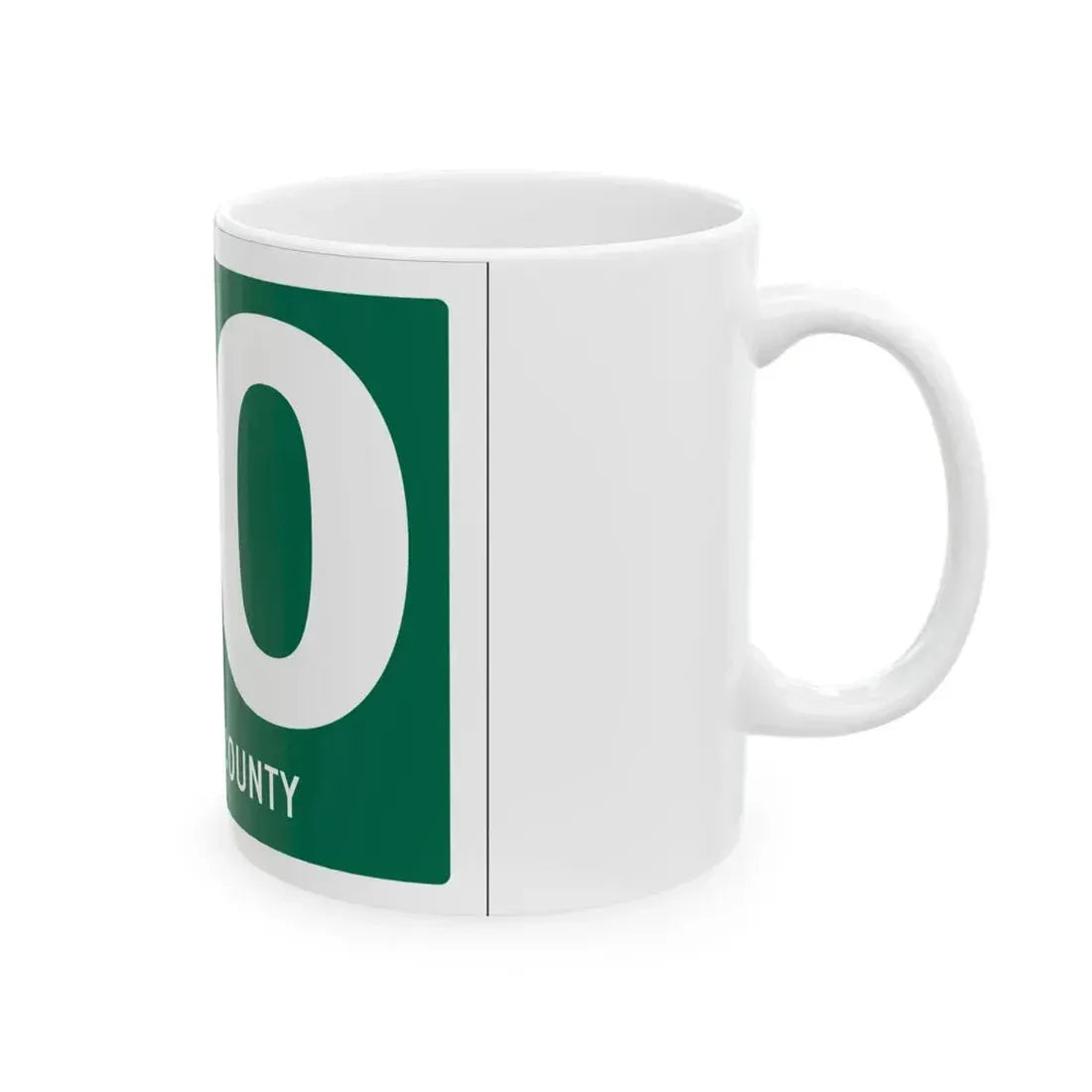 Paulding County OH template (Ohio) (Road Sign) White Coffee Mug - Go Mug Yourself